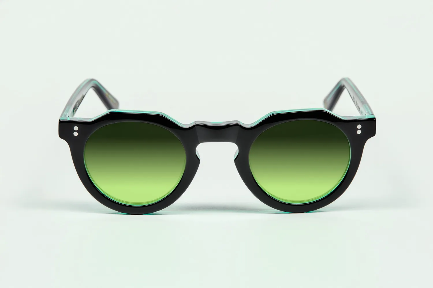 Lesca Black Edition Pica montatura Noir Vert acetato