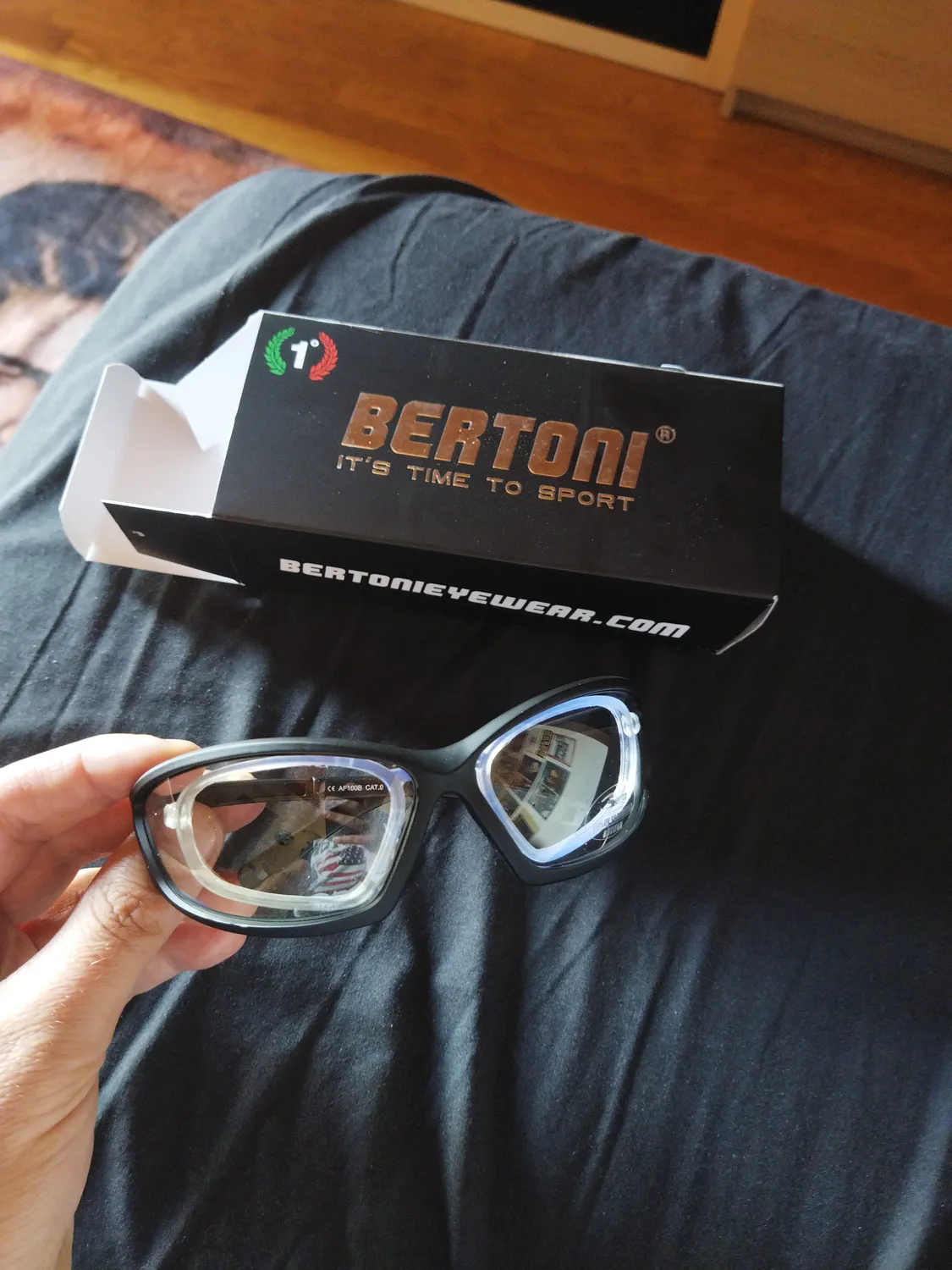Bertoni AF100 montatura da vista sport clip ottica