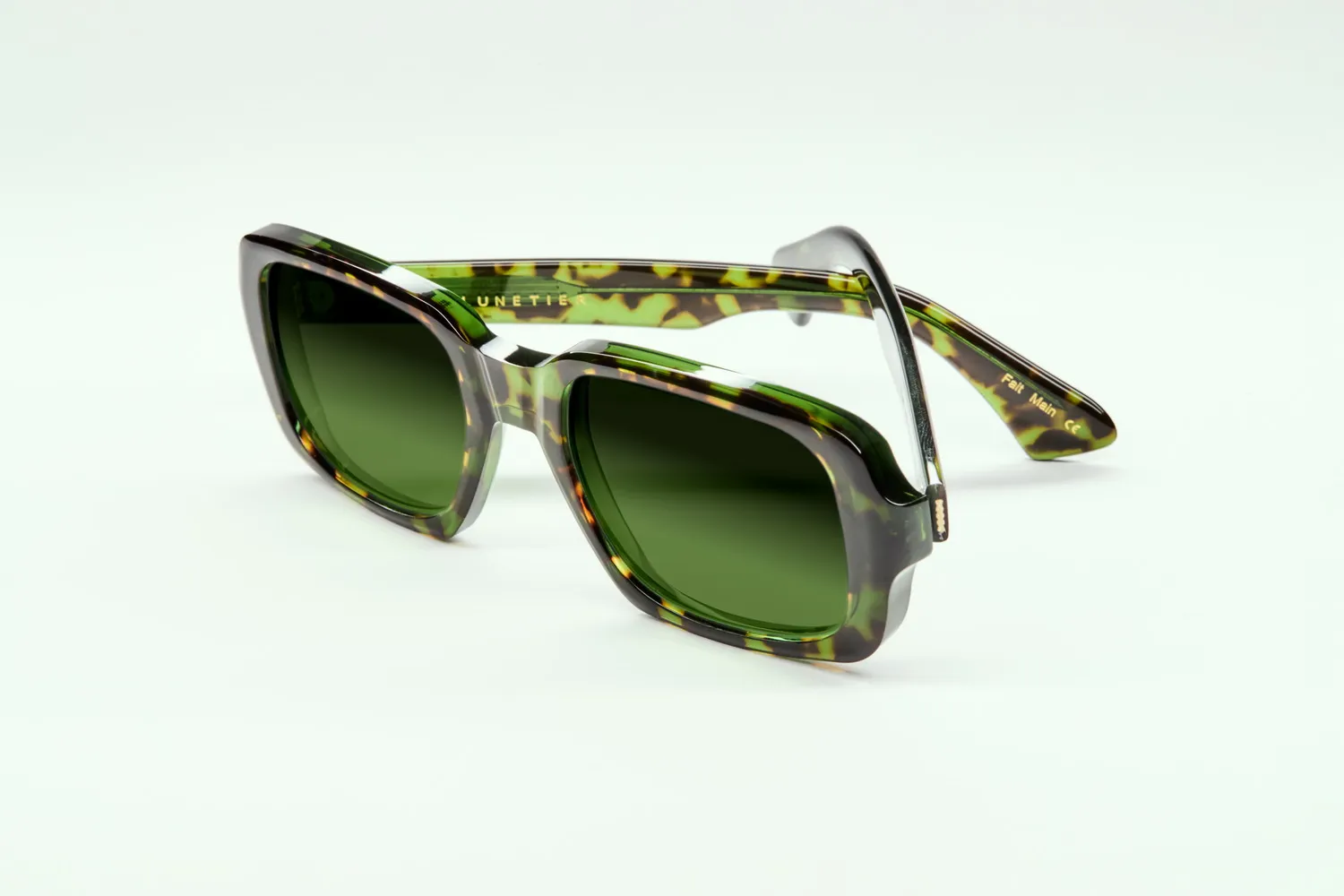 Lesca La Collection Clap occhiali da vista marbré vert acetato
