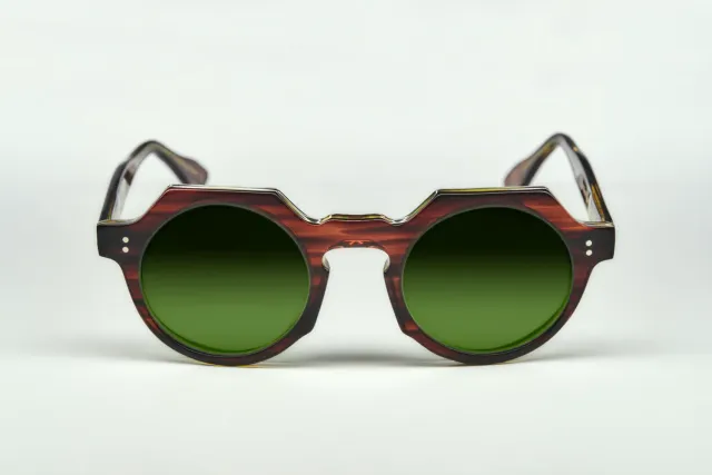 Lesca Buzz montatura da vista havana verde upcycling