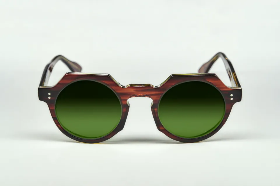 Lesca Buzz montatura da vista havana verde upcycling