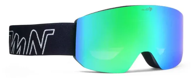 Demon Self maschera sci nero lente verde donna teen
