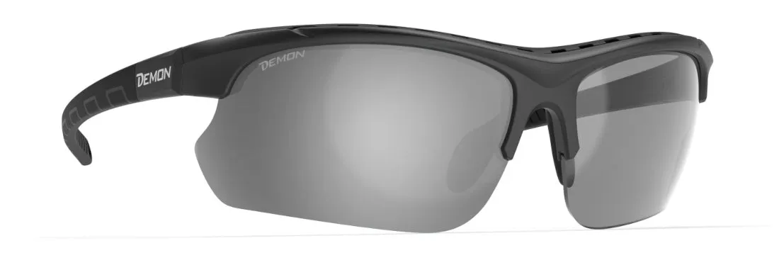 Demon Infinite Optic 2 occhiali ciclismo Matt Black Purple specchiati