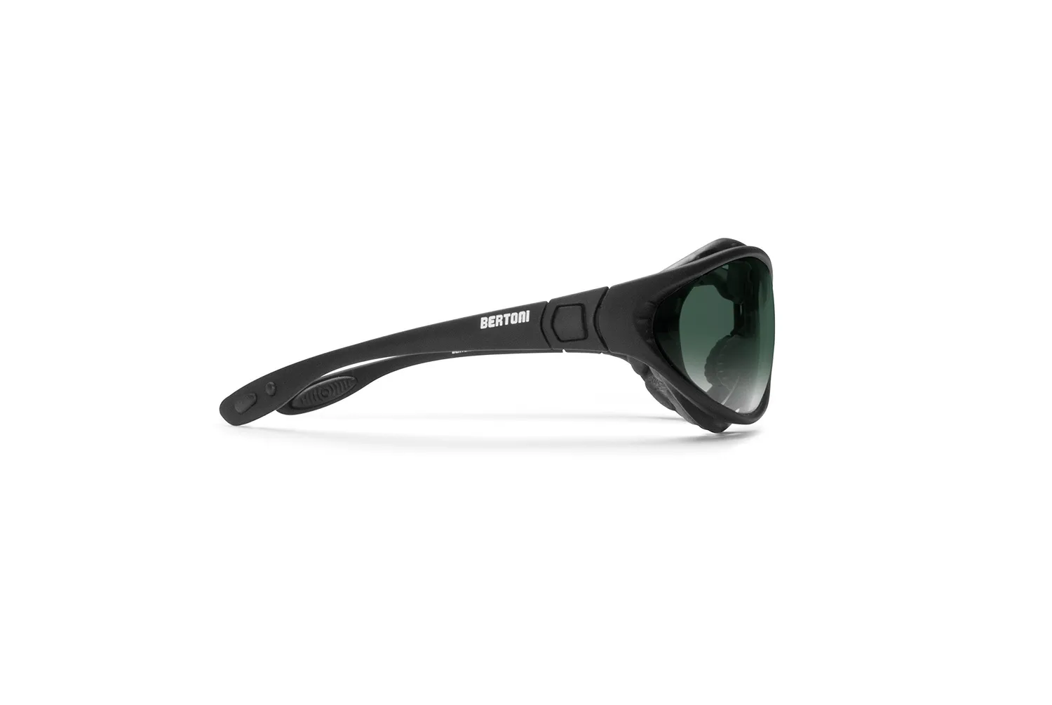 Bertoni FT333B occhiali moto antivento nero 65 mm