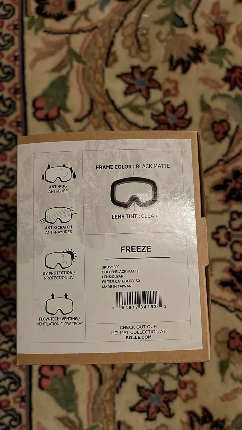 Bollé Freeze Plus maschera sci Moderno nera