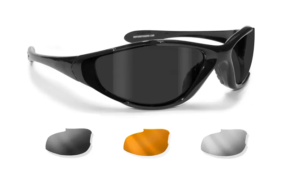 Bertoni D200 occhiali sportivi 3 lenti intercambiabili