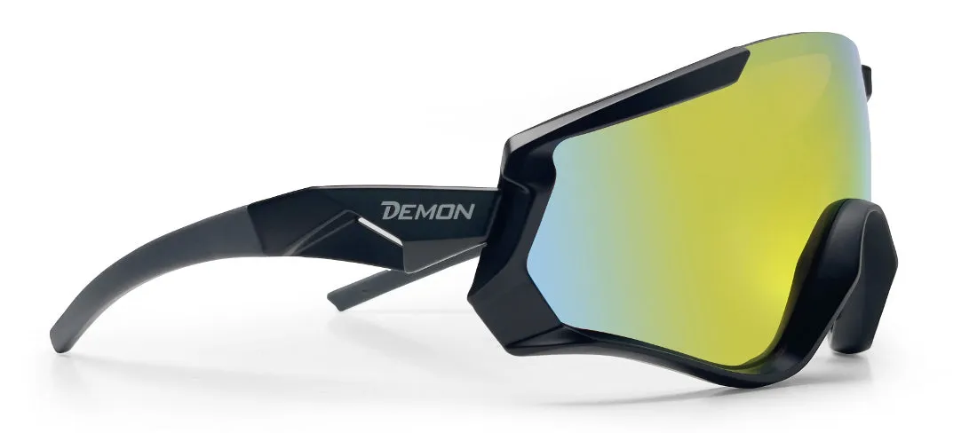 Demon Krono occhiali running specchiati blu nero