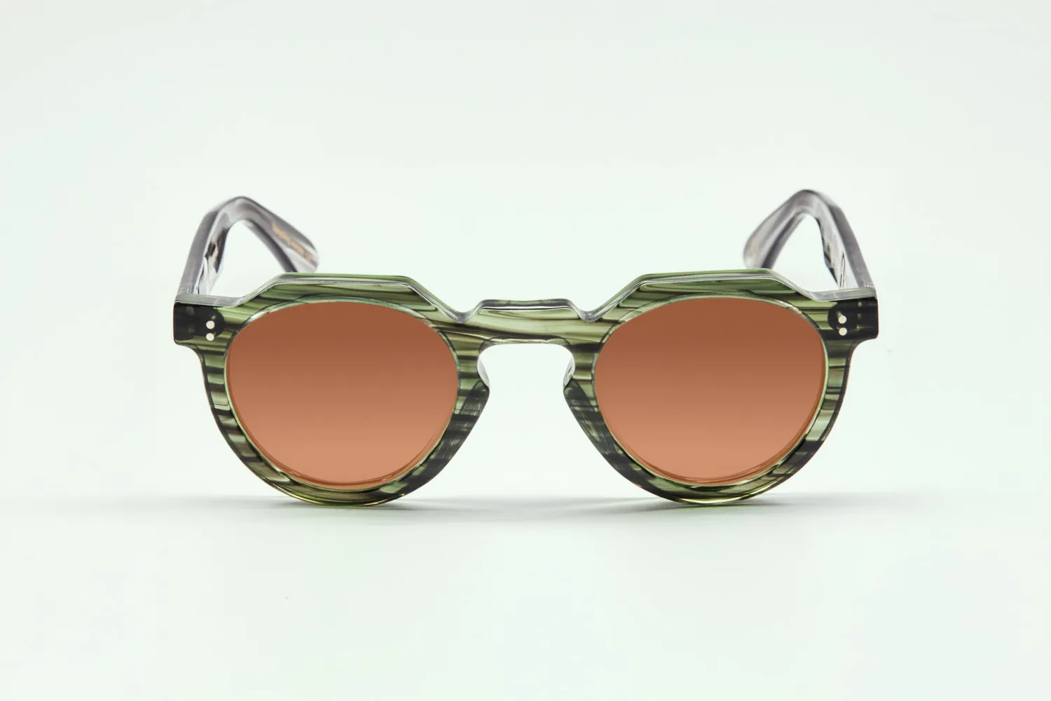 Lesca Crown XL montatura vista tartaruga chiara 46 mm