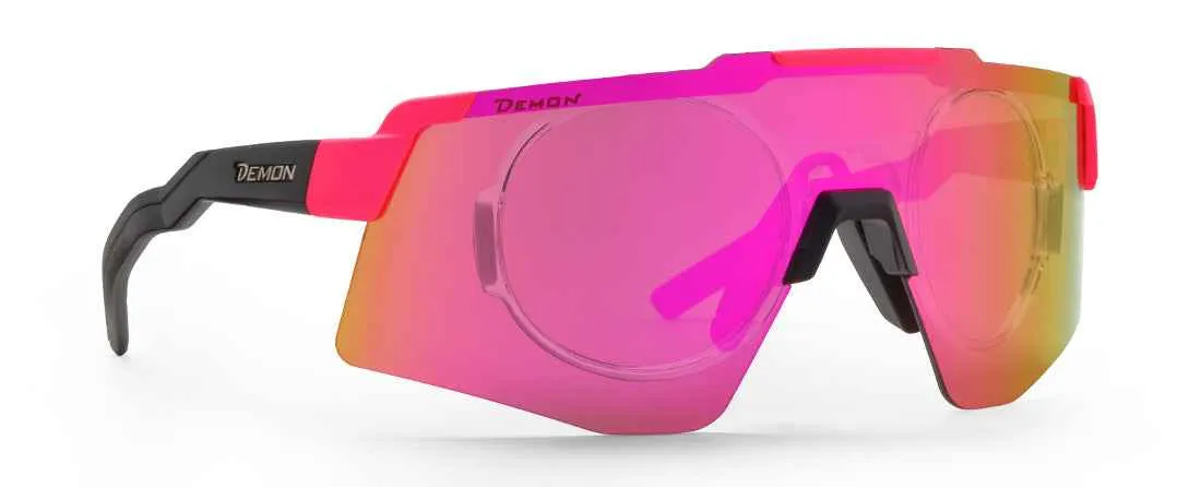 Demon Liegi Optical Clip occhiali sportivi bianco viola