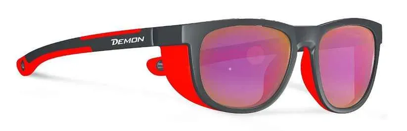 Demon Rock occhiali sole bimbo 6-11 anni rosso