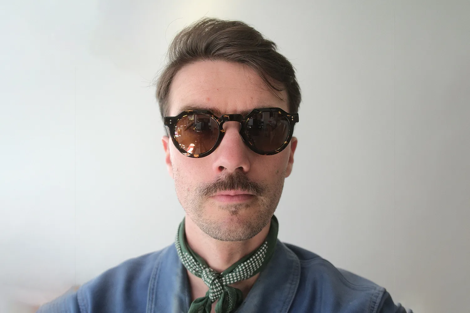 Lesca Crown XL Collab occhiali tigre vetro marrone