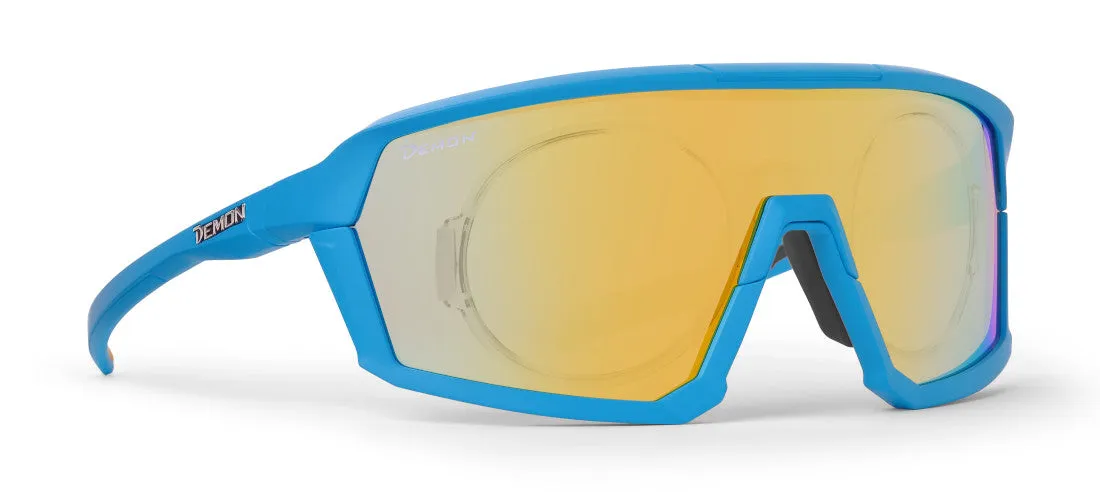 Demon Gravel occhiali sportivi vista Magenta con clip ottica