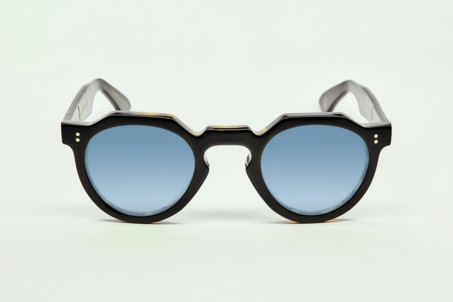 Lesca Upcycling Crown XL occhiali havana 46 mm