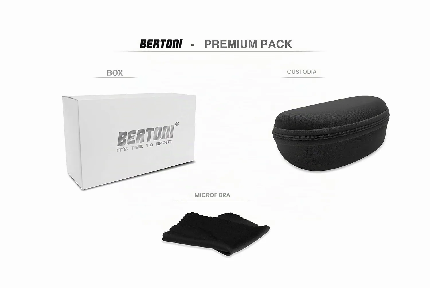 Bertoni Quasar occhiali ciclismo fotocromatici antiappannanti