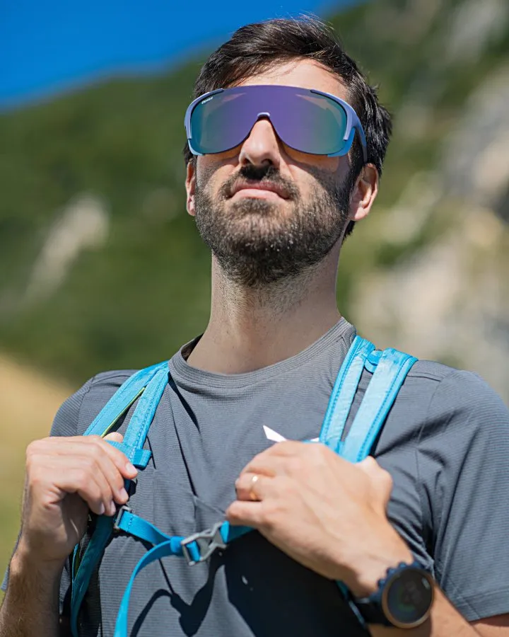 Demon Stubaier Plus occhiali montagna blu specchiato DMIRROR