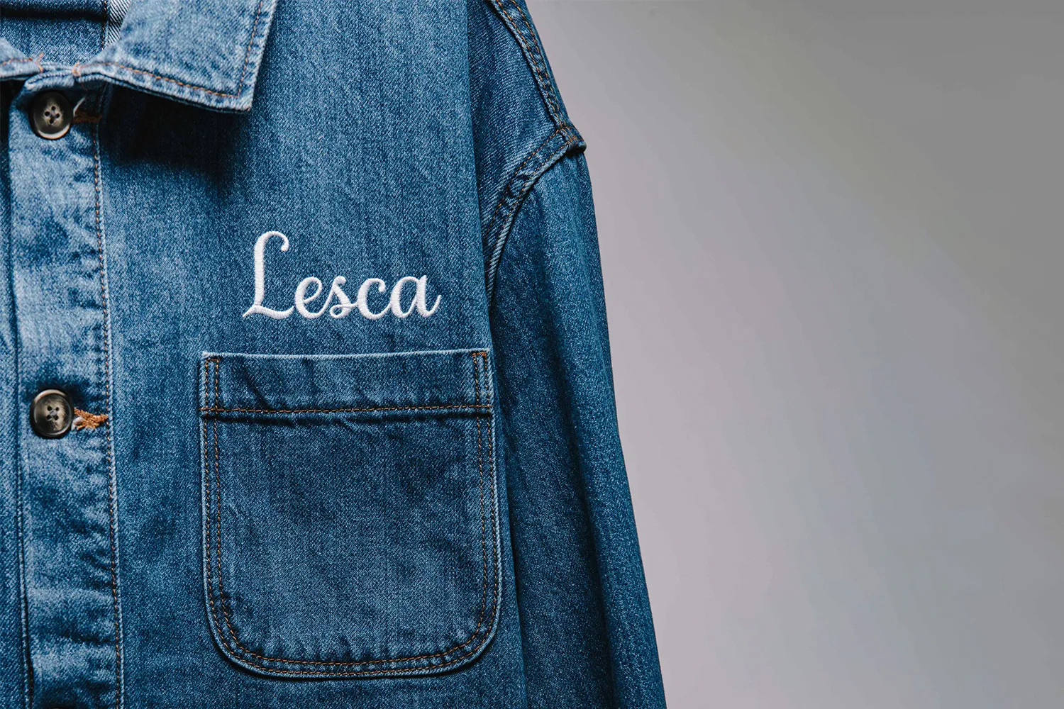 Lesca Atelier Veste giacca denim stonewashed S M L