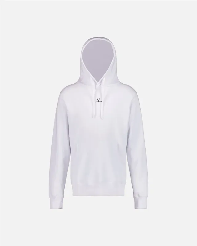 Vuarnet Signature felpa cappuccio bianca bio