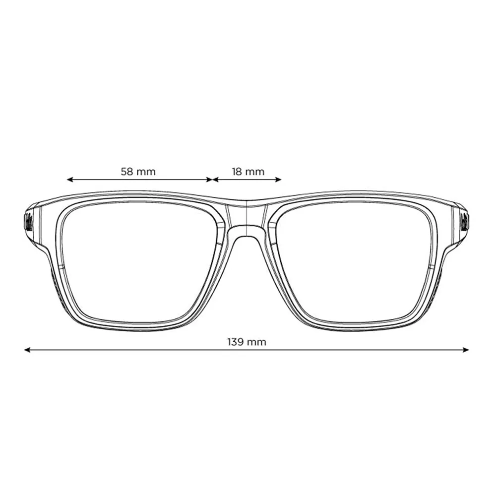 Bollé Airdrift M occhiali da sole nero Sky Blue polarizzati