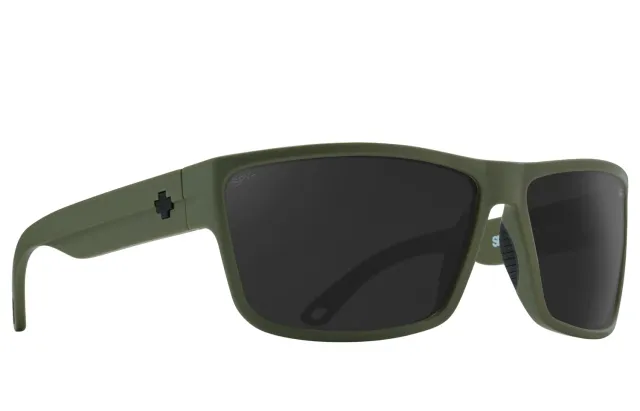 Spy Rocky occhiali da sole piatti retrofuturisti neri