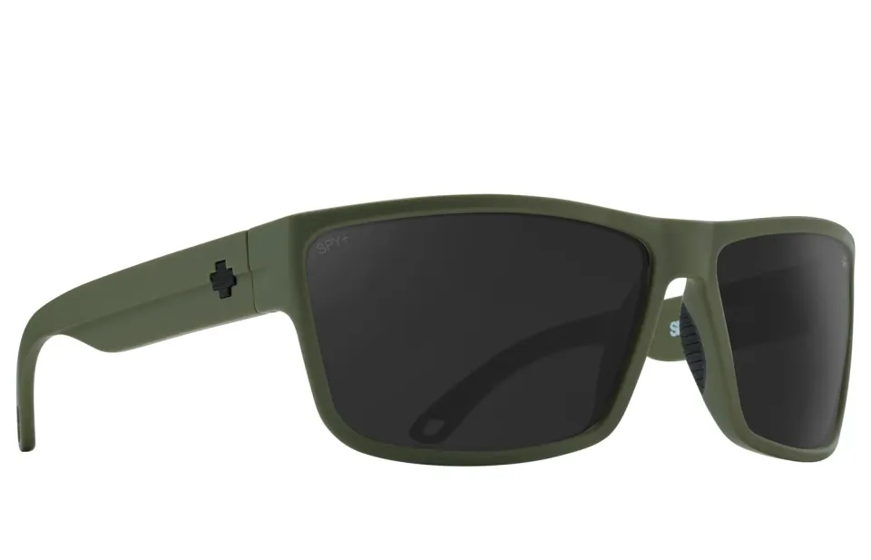 Spy Rocky occhiali da sole piatti retrofuturisti neri