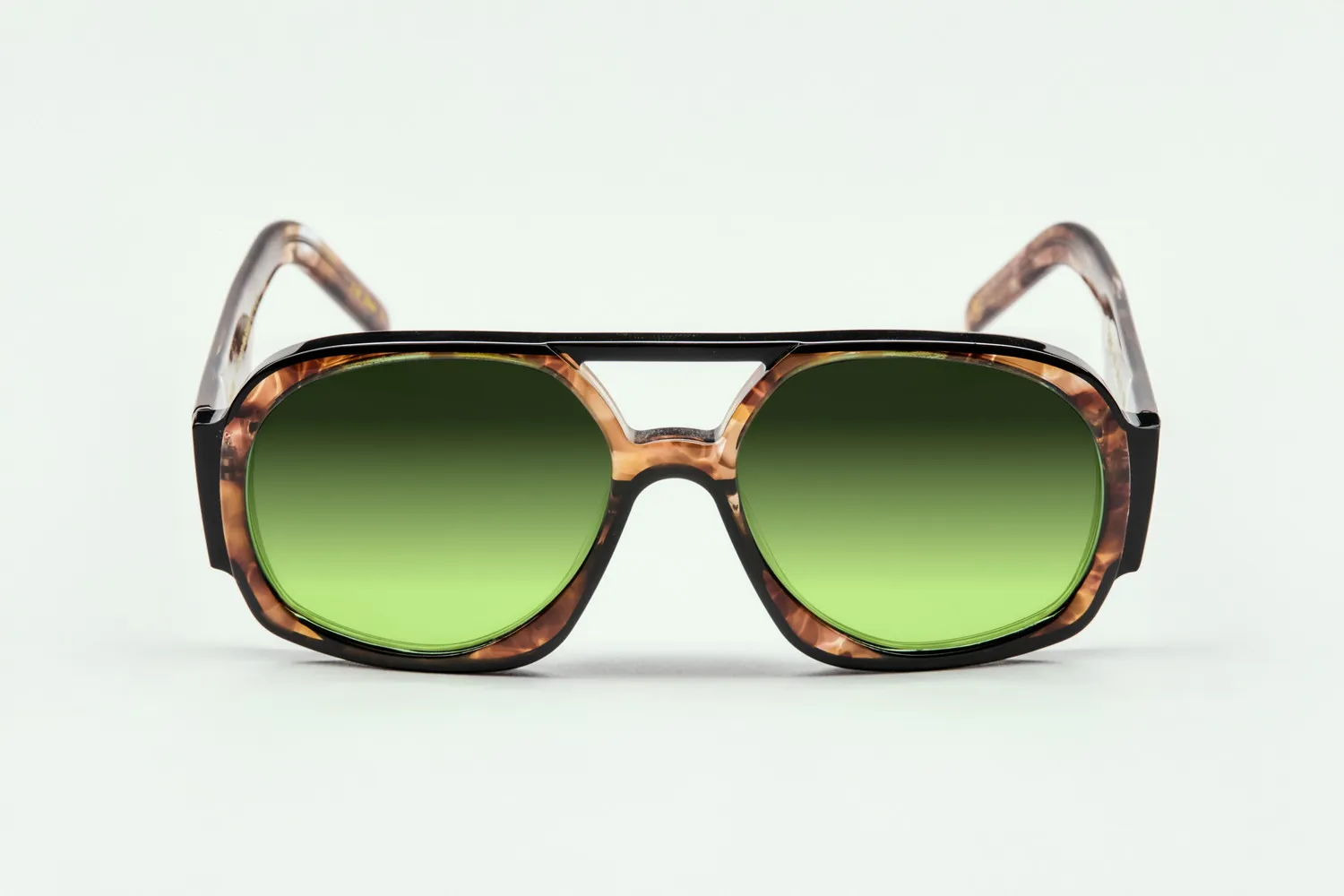 Lesca 60ème Anniversaire Tupac occhiali Marbre Noir acetato