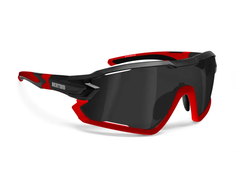 Bertoni Quasar occhiali sport polarizzati fotocromatici grigi