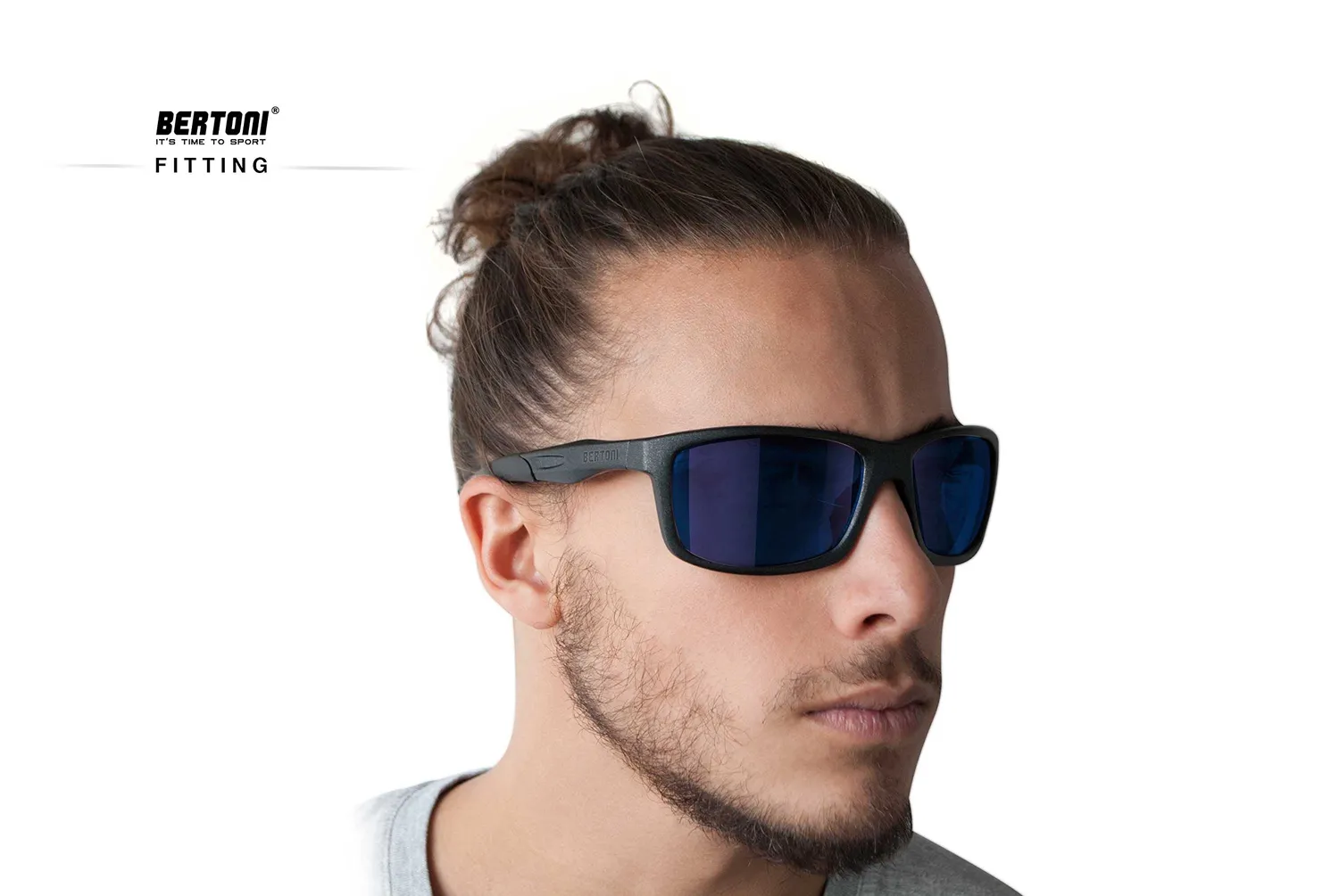 Bertoni Alien 02 occhiali sportivi antivento neri