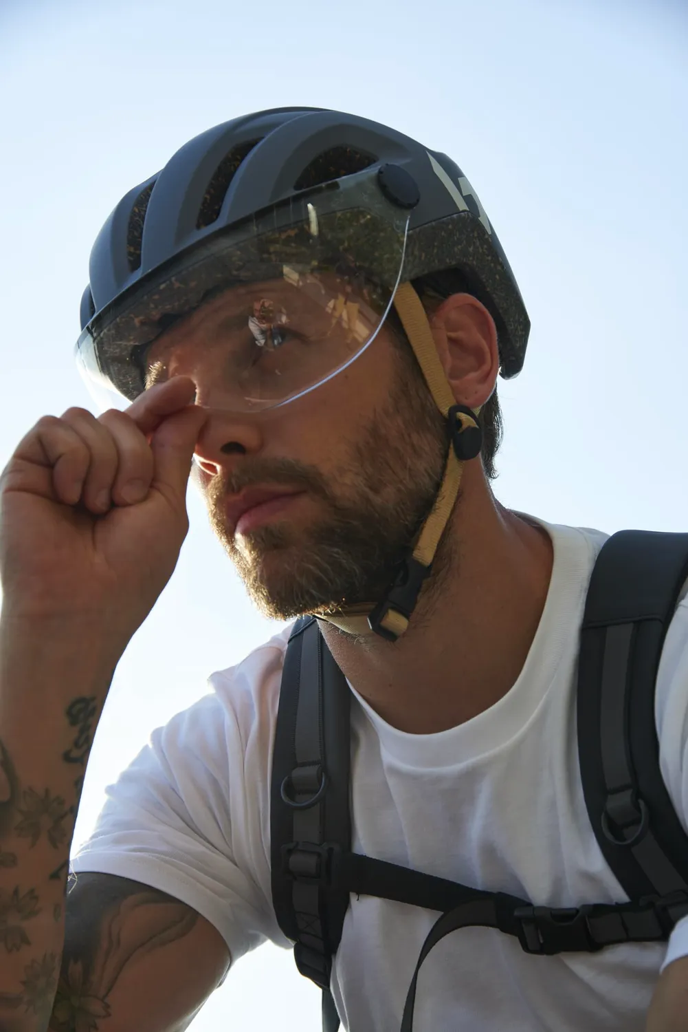 Bollé React Visor casco bici con visiera grigio S