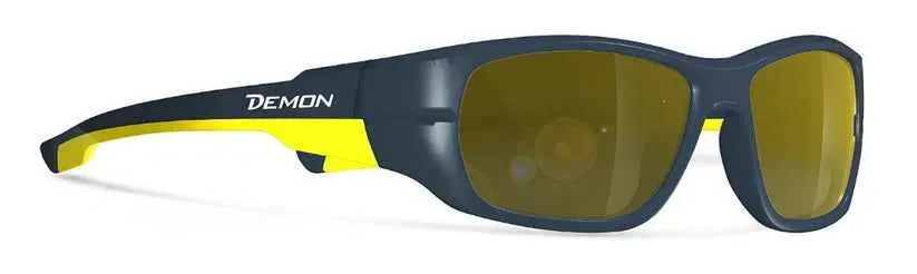 Demon Time occhiali bambino Giallo Blu specchiati 6-11 anni