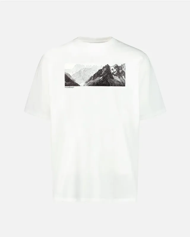 Vuarnet Mountain Berg t-shirt bianca cotone