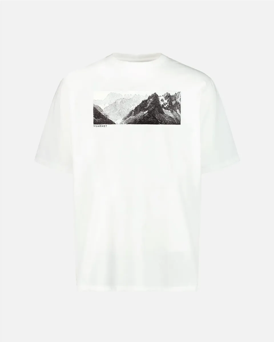 Vuarnet Mountain Berg t-shirt bianca cotone