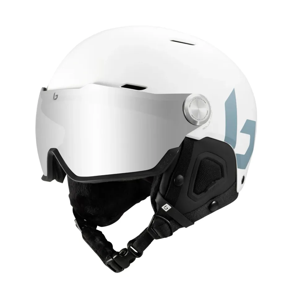 Bollé Might Visor casco sci bianco con visiera