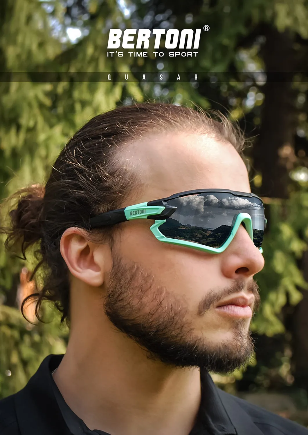 Bertoni Quasar occhiali sport fotocromatici antiappannanti