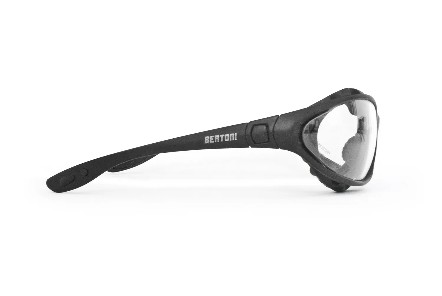 Bertoni 1949 333 occhiali moto fotocromatici polarizzati nero