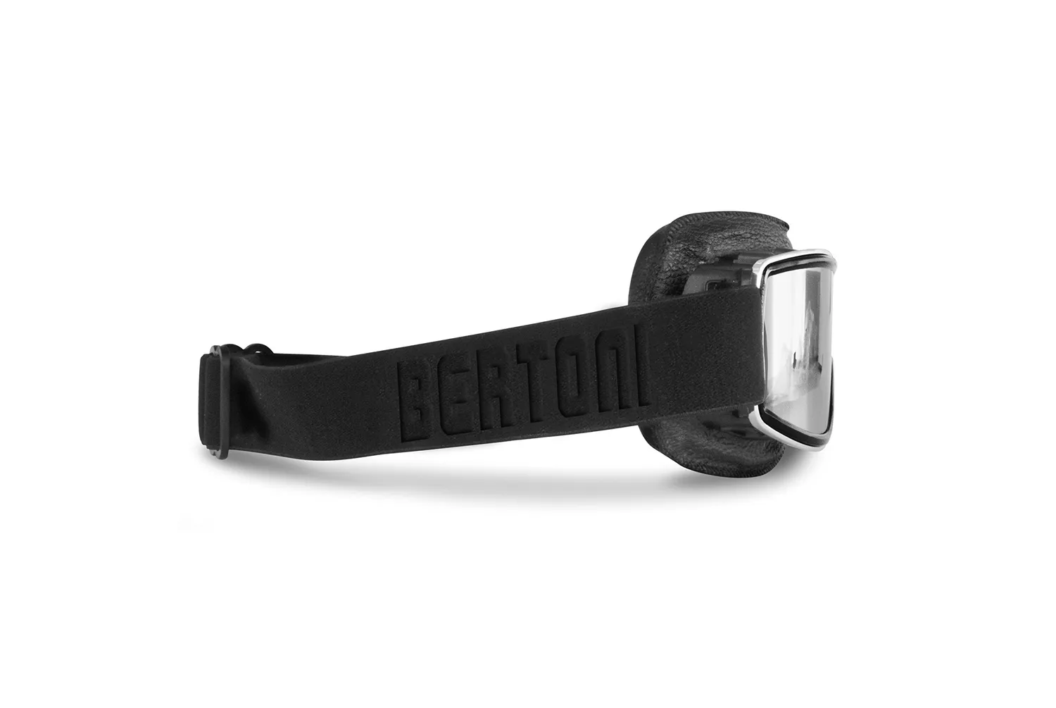 Bertoni 1949 188 maschera moto pelle fotocromatica nero
