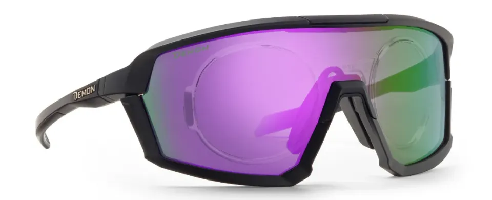 Demon Gravel occhiali sportivi vista Magenta con clip ottica