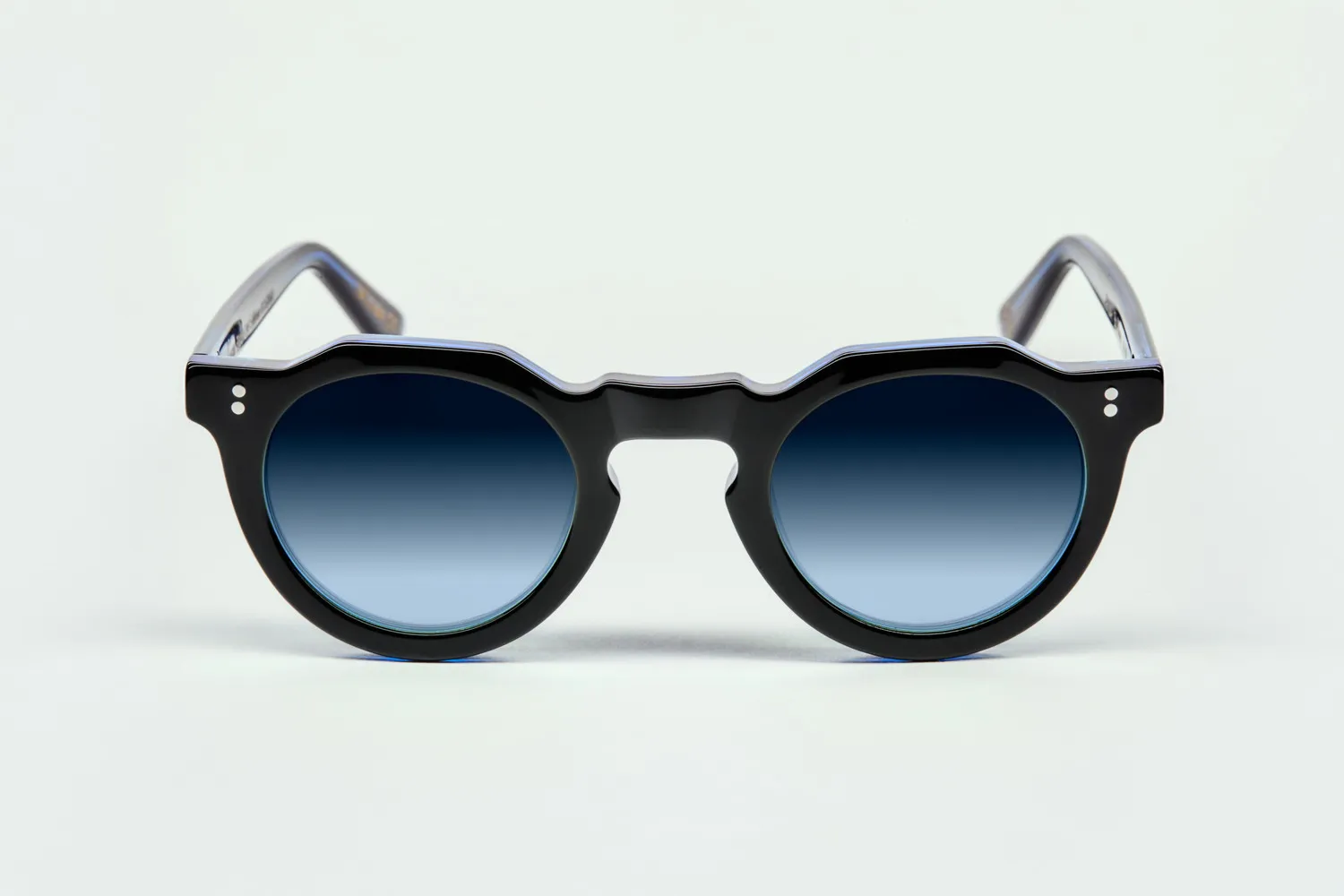 Lesca Black Edition Pica montatura Noir Bleu acetato