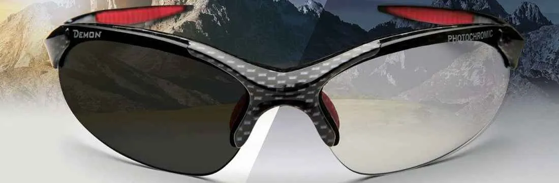 Demon 832 occhiali sportivi fotocromatici Matt Black