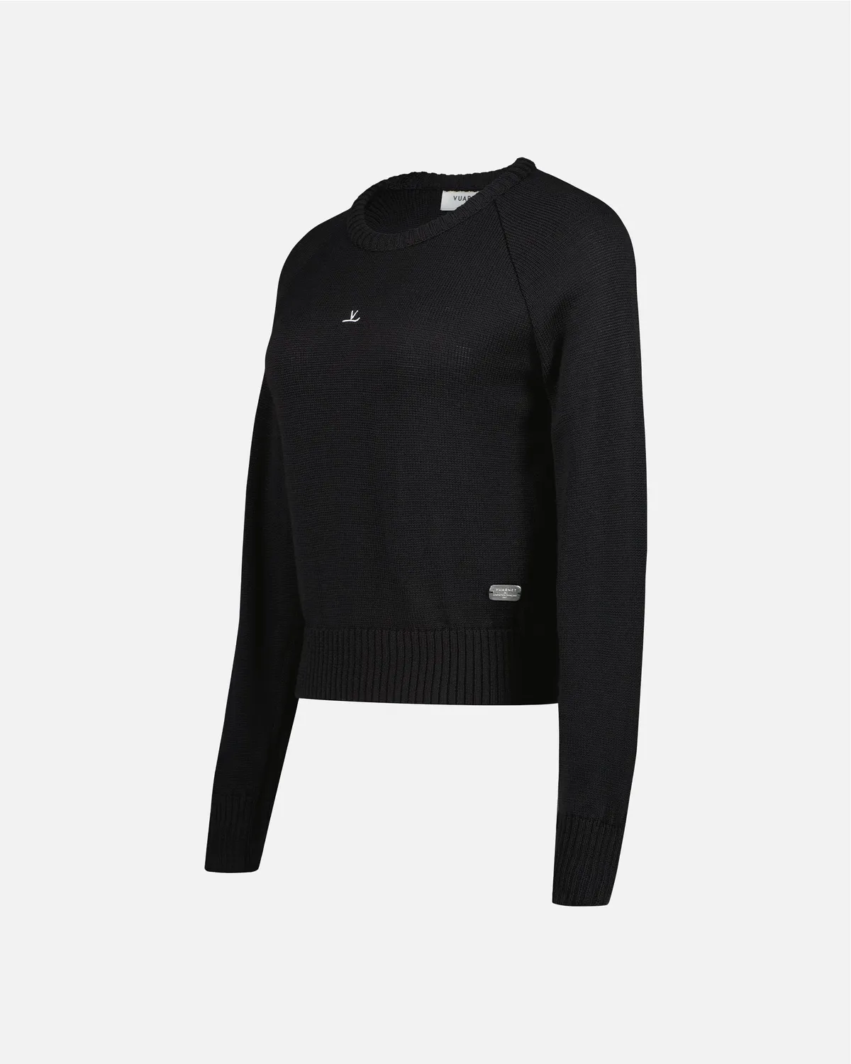 Vuarnet Signature Crop Top maglietta donna nera cotone