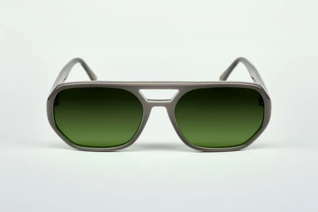 Lesca Collection Fefe montatura grigio Nardo acetato