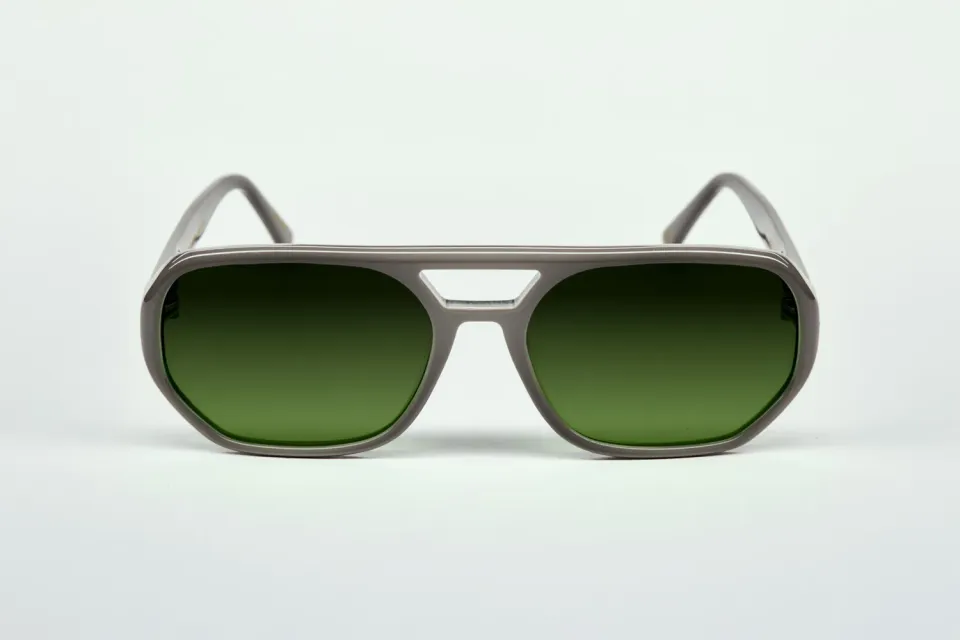Lesca Collection Fefe montatura grigio Nardo acetato