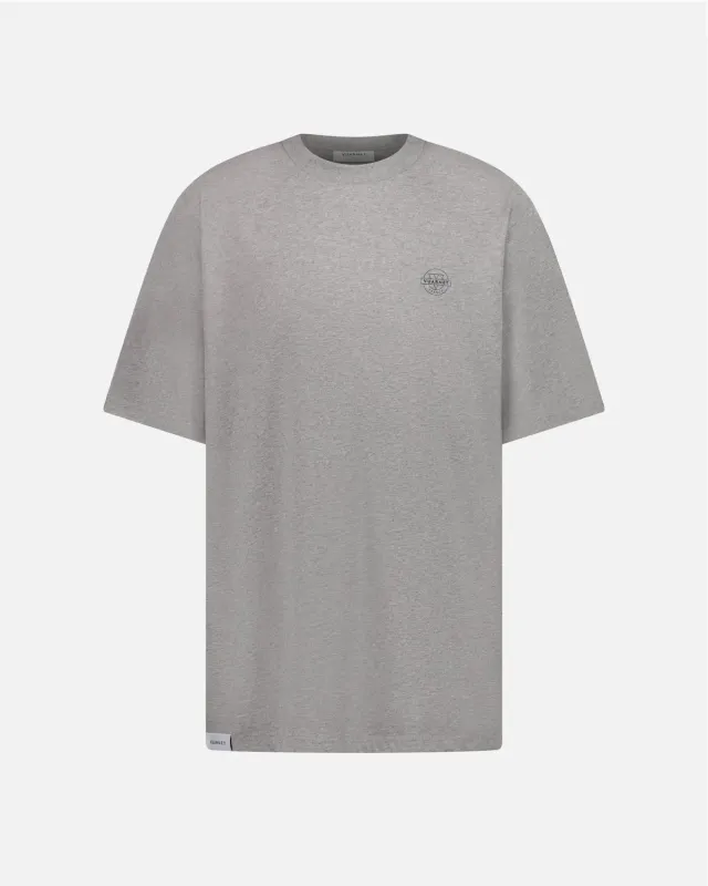 Vuarnet Logo T-shirt uomo maglietta grigia cotone leggero