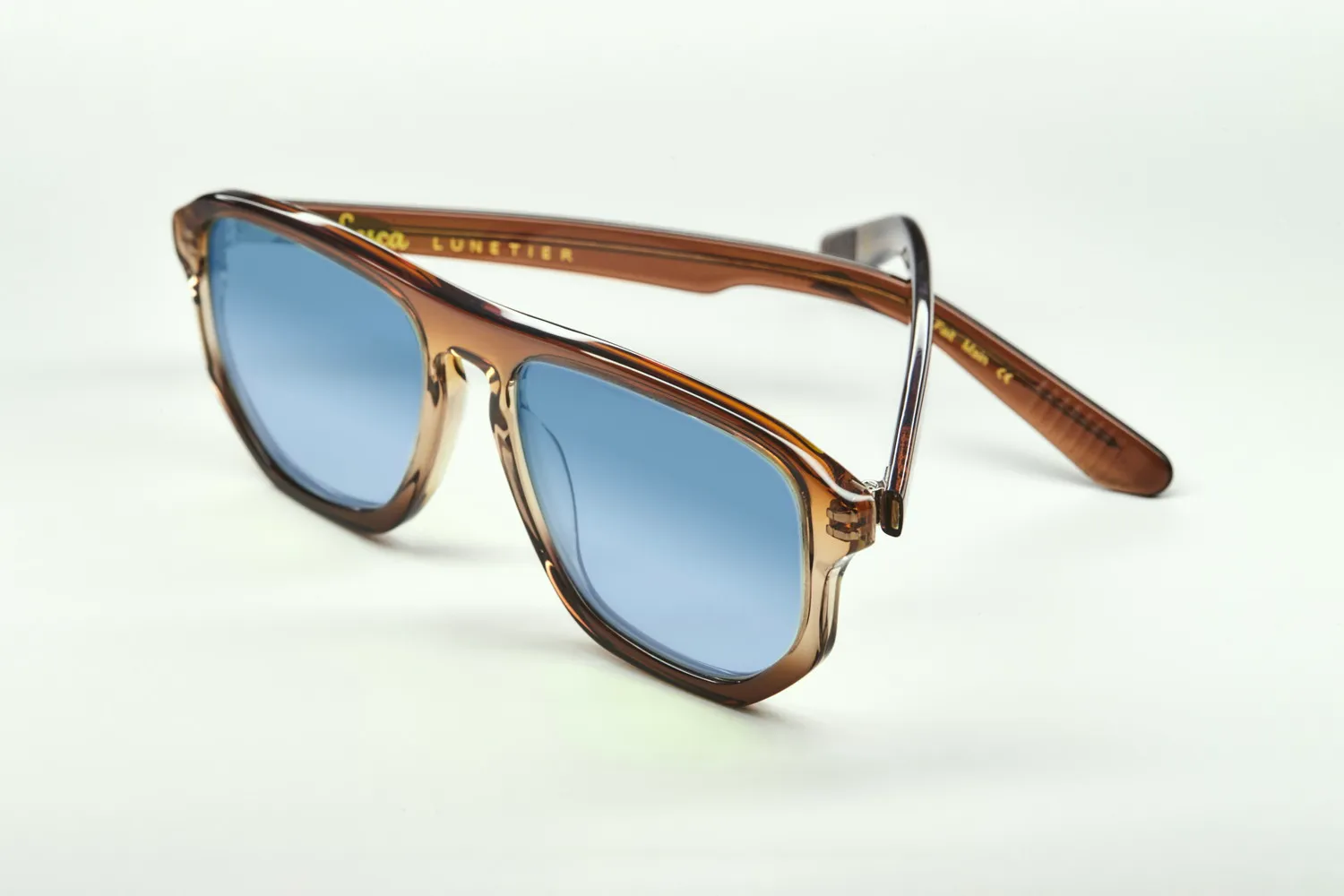 Lesca La Collection Maio XL montatura da vista cognac acetato