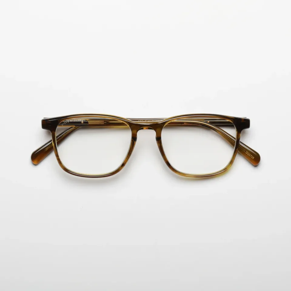 Steve McQueen Classic Texas occhiali da vista jaspe yellow khaki sottile
