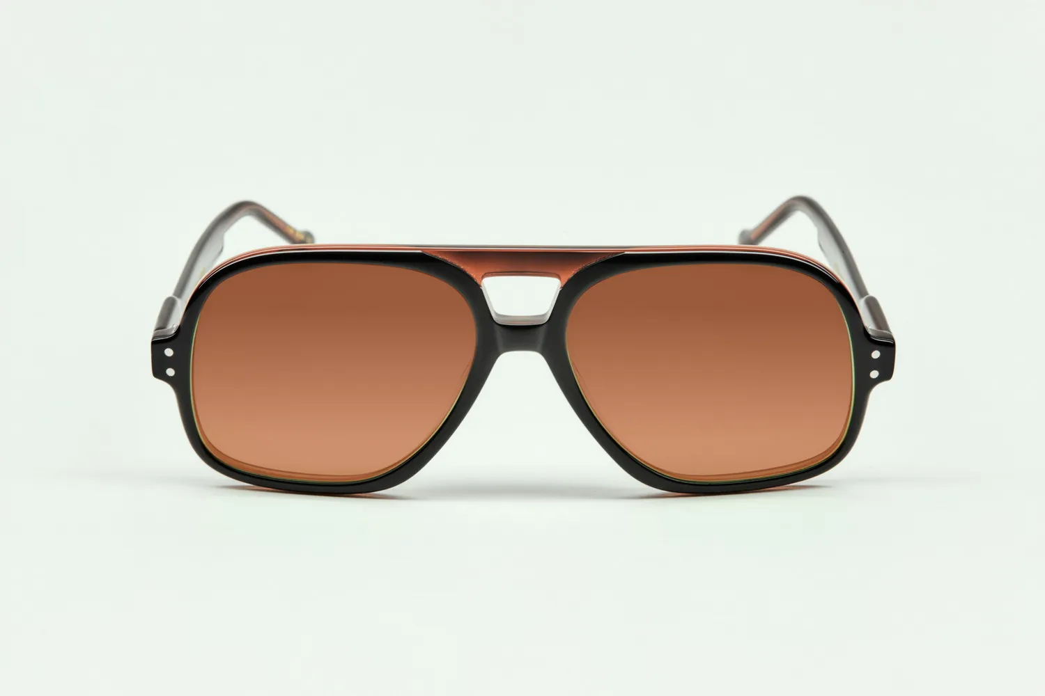 Lesca La Collection Lotus montatura da vista Black Brun acetato