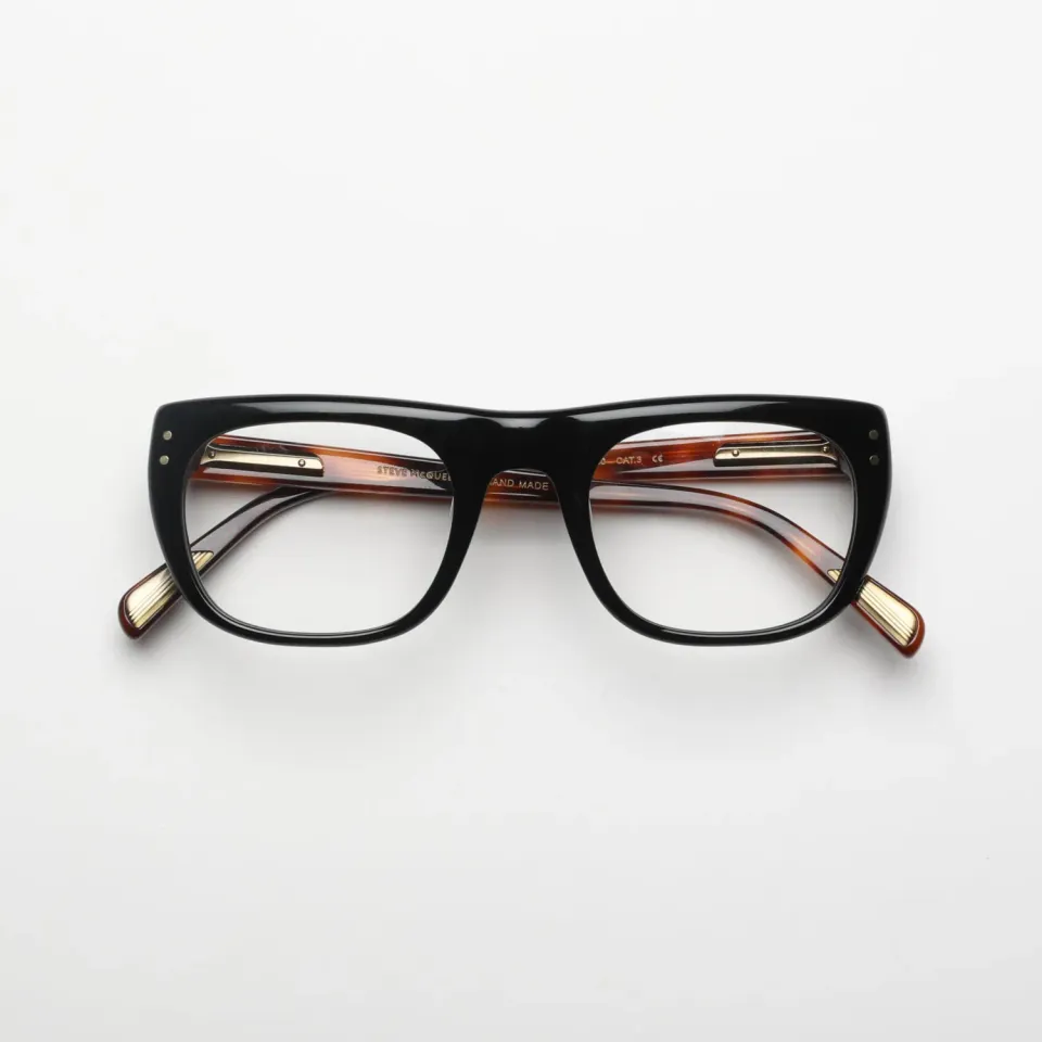 Steve McQueen Classic San Francisco montatura da vista nero tartarugato
