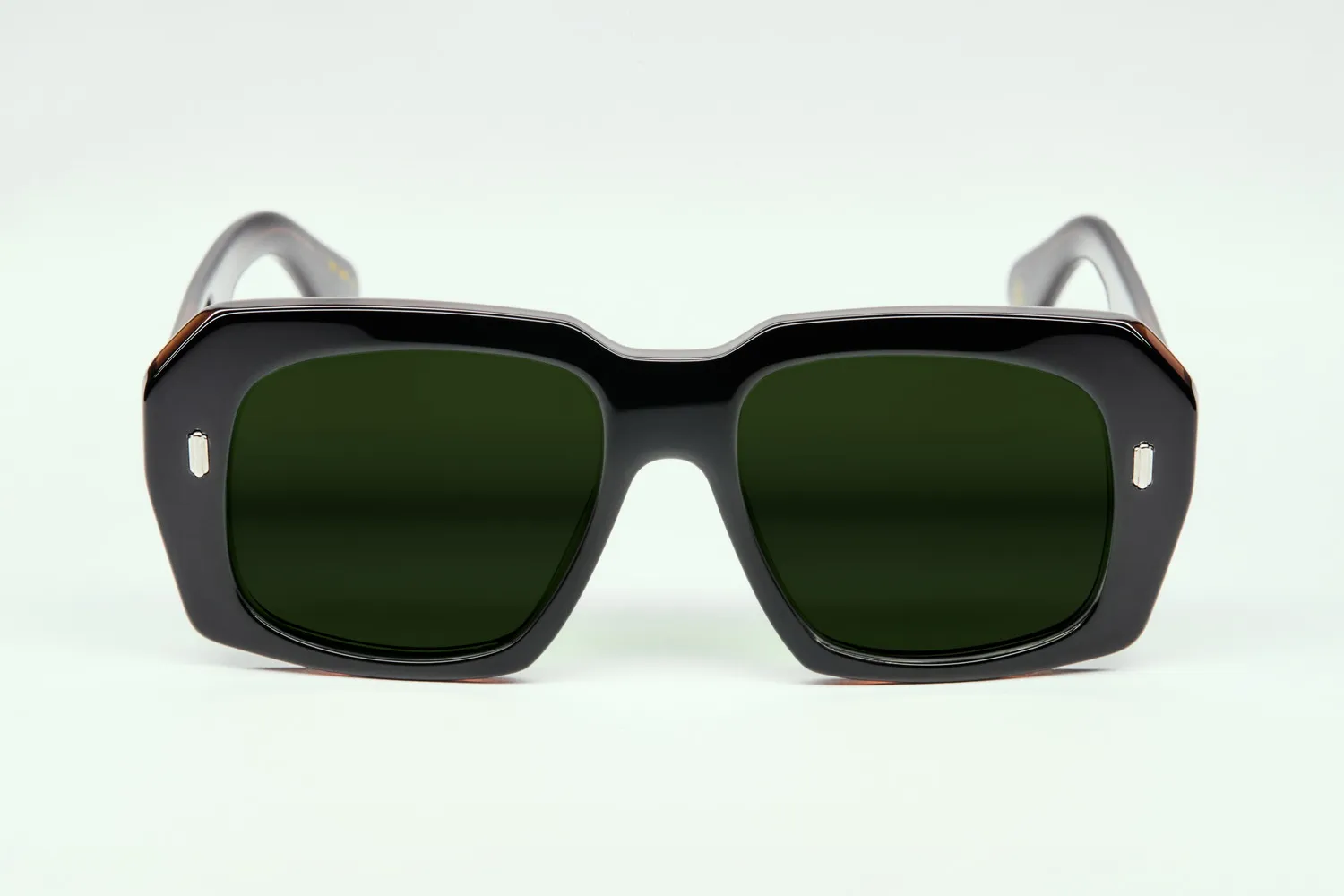 Lesca Bird montatura da vista nero cognac acetato