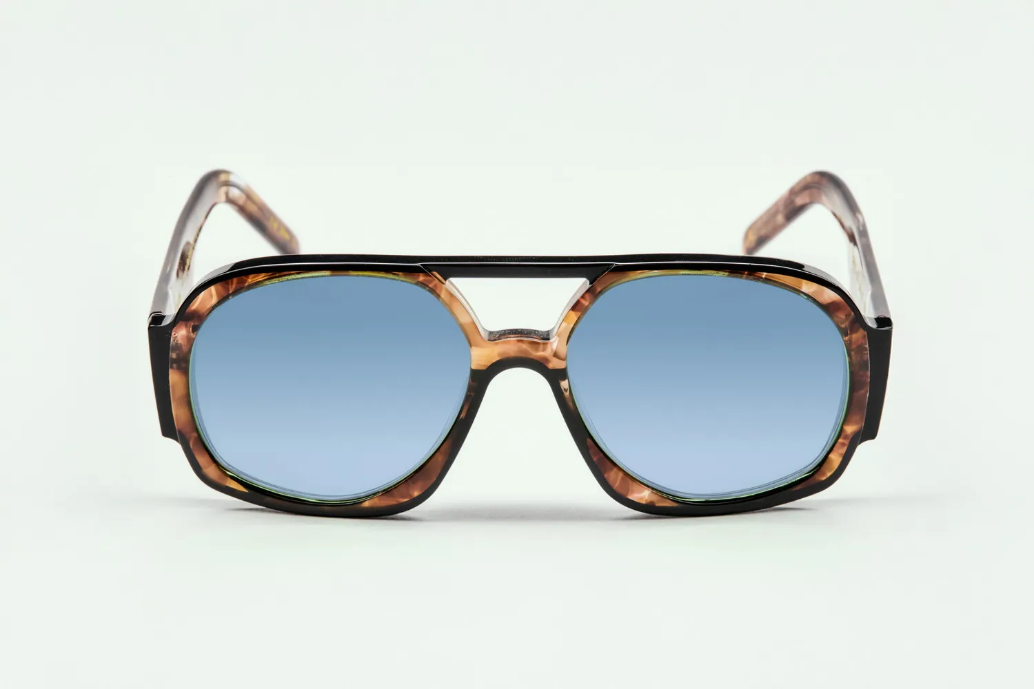 Lesca 60ème Anniversaire Tupac occhiali Marbre Noir acetato
