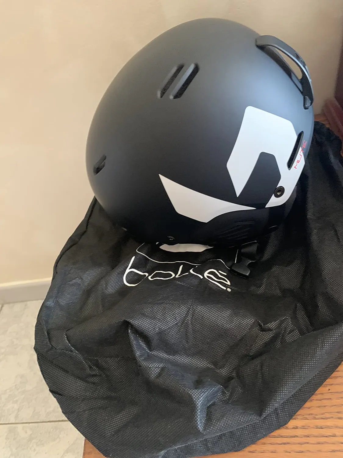 Bollé Mute casco sci nero gara slalom