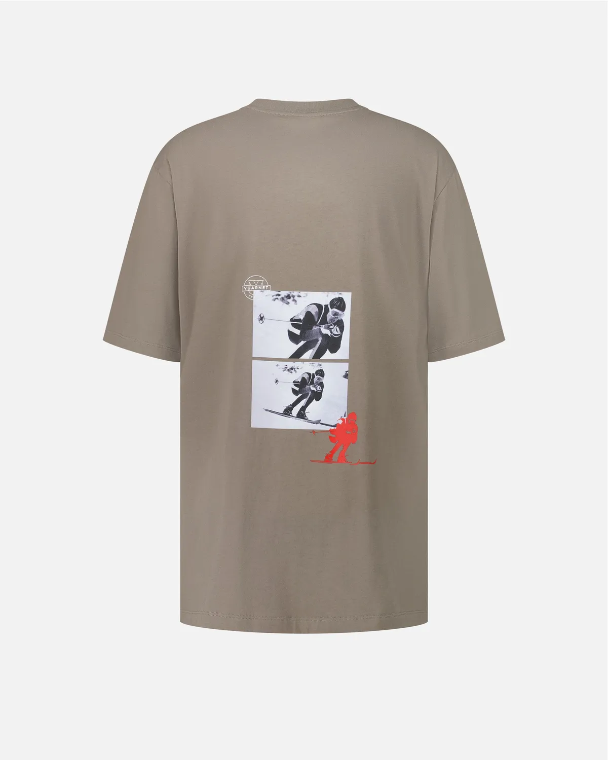 Vuarnet Skieur oversize t-shirt kaki cotone bio